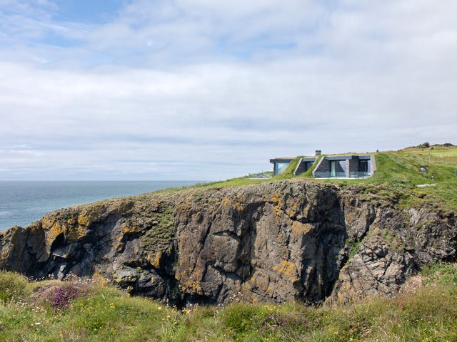 A clifftop self build TV home in Galloway, Scotland featuring in Grand designs 2019 on Channel 4, hosted by Kevin McCloud