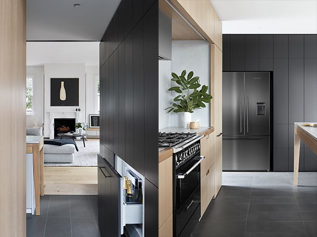 whitign architects melbourne home extension kitchen fisher and paykel appliances - granddesigns