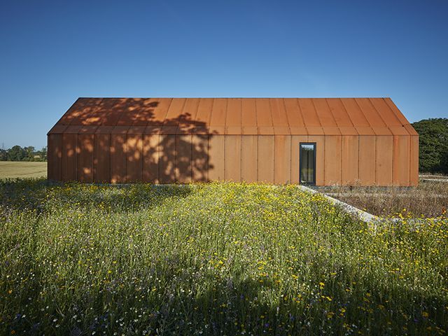 id architecture barrow house meadow shot - self build - granddesigns Lincolnshire Wolds