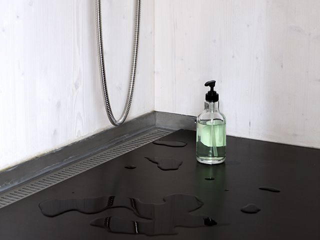 Majamaja shower with unidrain fitting - granddesignsmagazine.com