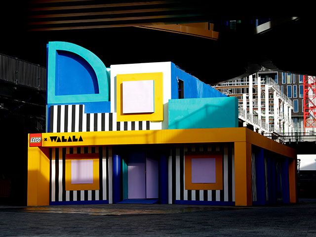 lego x camille walala house of dots colourful building exterior