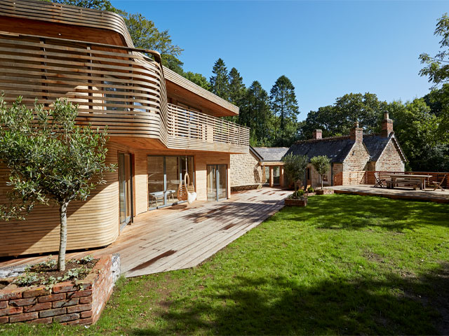 eco home with ground heat source pump in Cornwall