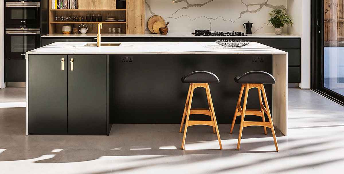 Polished concrete discount kitchen floor