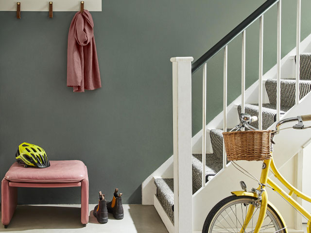 eco-friendly paint: little green remix in the hallway