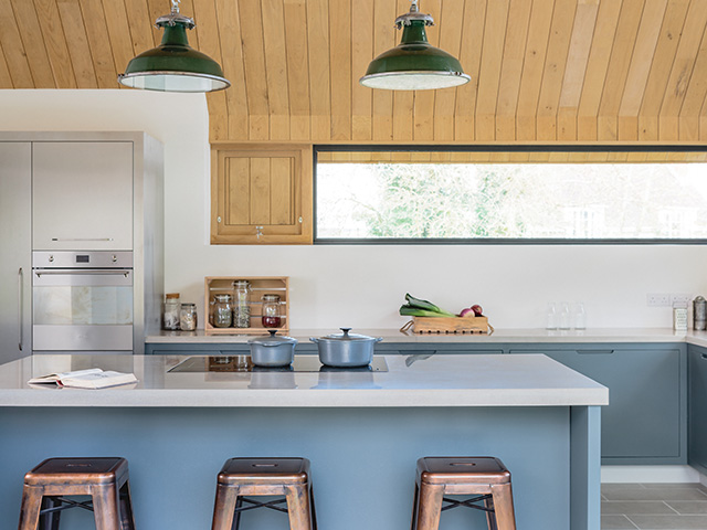 modern kitchen made using sustainable methods and materials - grand designs