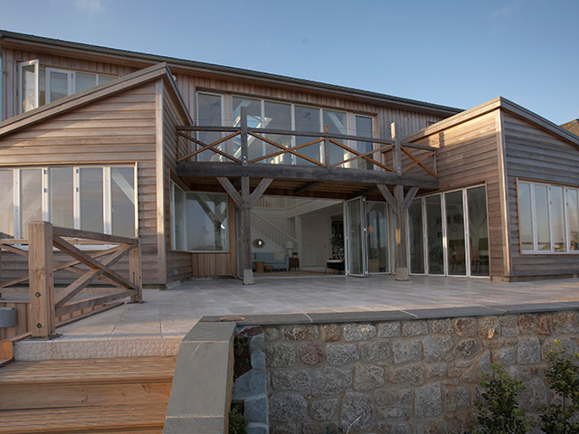 a timber house self build on a difficult sloped plot from grand designs