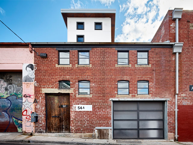 Exterior of the derelict Vinegar factory turned into a house and featured on Grand Designs