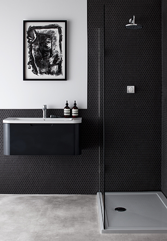 black en suite - how to design a luxury en suite - home improvements - granddesignmagazine.com