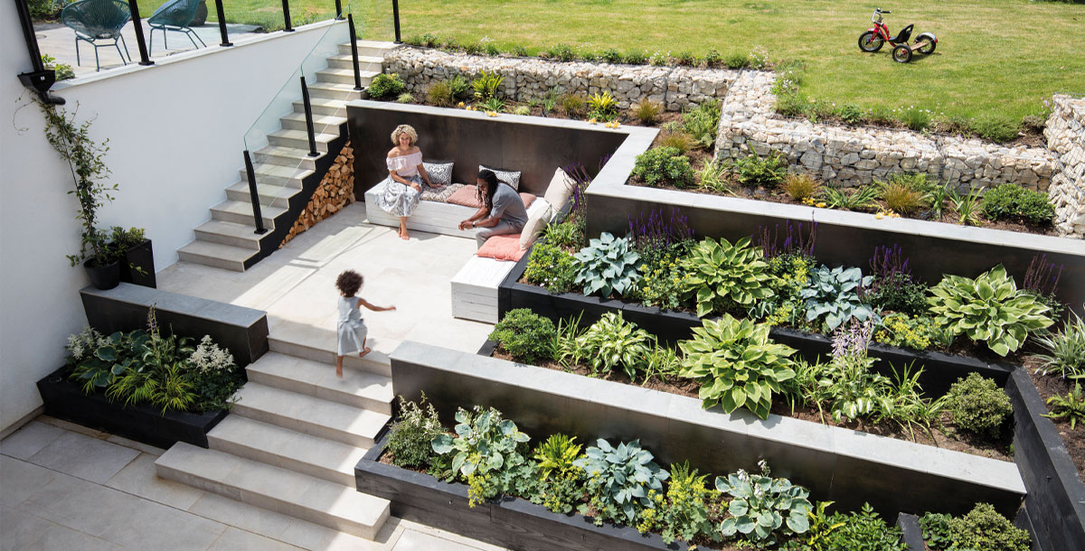 Sloped garden design ideas