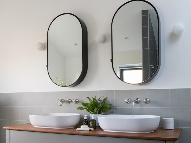 make your bathroom seem bigger with a double bathroom vanity