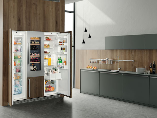 integrated freezer in modern kitchen copy