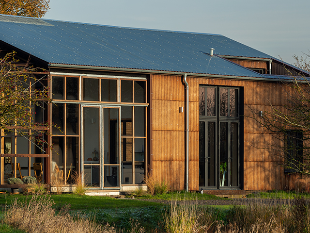 exterior front self build windows - reduce the carbon footprint of your build - self build homes - granddesignsmagazine.com