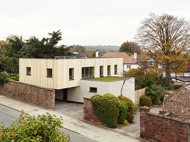 Grand designs TV house in the Wirral Merseyside