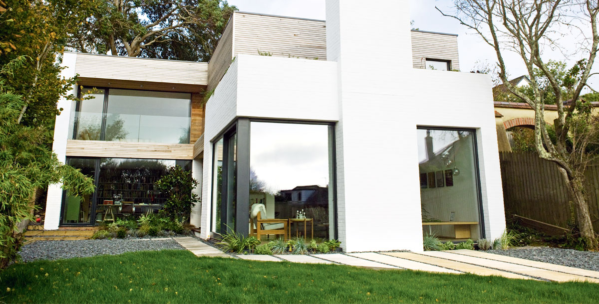 Grand Designs Falmouth eco-house from the outside