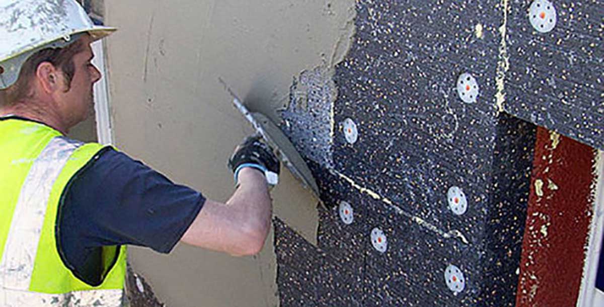 Solid wall external insulation
