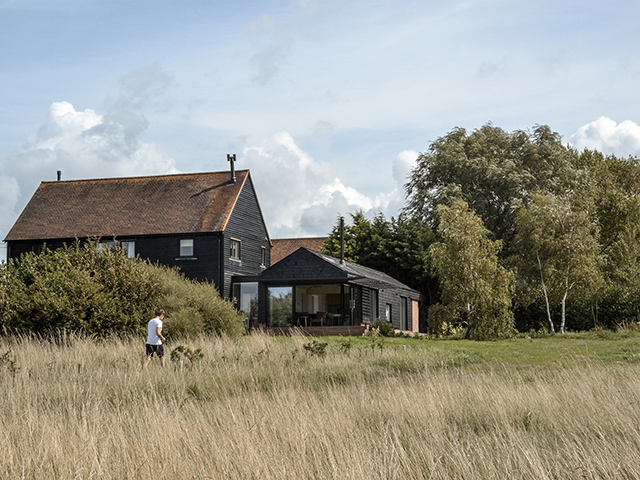 Gabled extension with 4kW photovoltaic solar panels powering a 3.5kW air-source heat pump