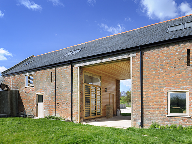 Barn conversion with air source heat pump from Grand Designs 
