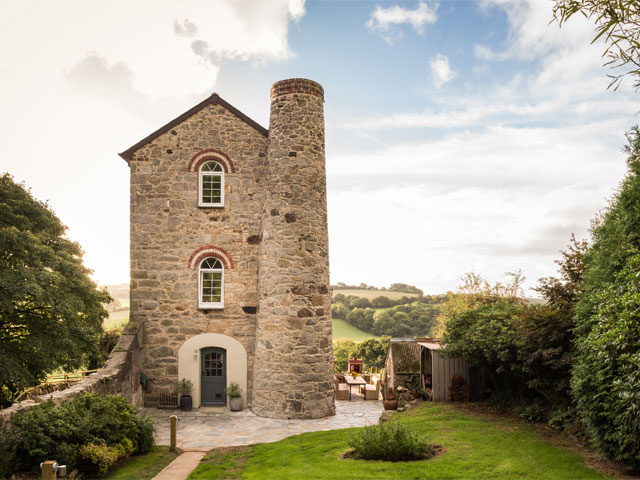 Adam and Nicola's Cornwall engine house was finished and is now quirky self-catering accommodation