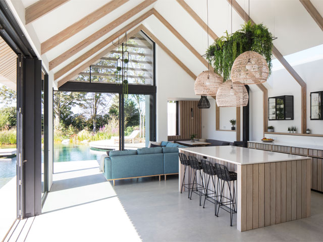 Inside the Grand Designs Chichester pond house 