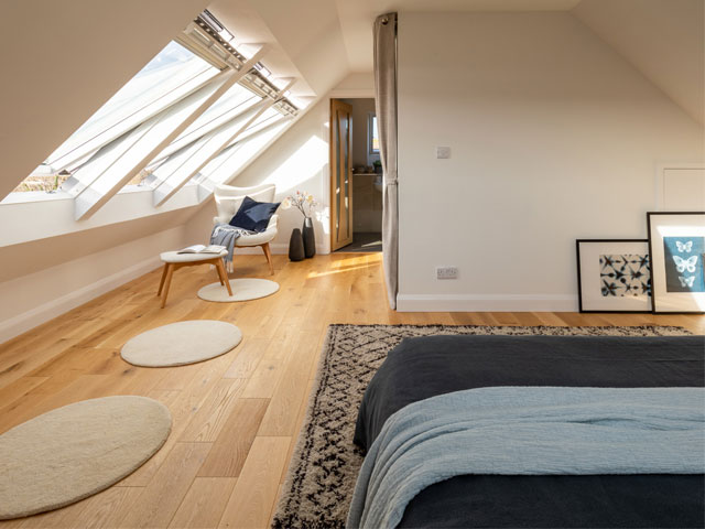 loft conversion with velux windows