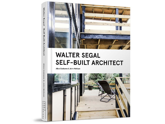 Walter Segal: Self-Built Architect book cover featuring Lewisham self-build housing