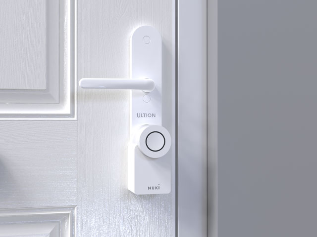 White automated key lock. Nuki-30-from-239-Ultion