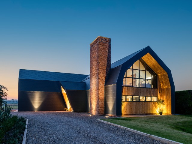 eco-build clad in steel with zero carbon energy ambitions