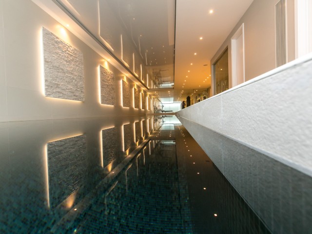 A basement swimming pool by London construction company Hira 