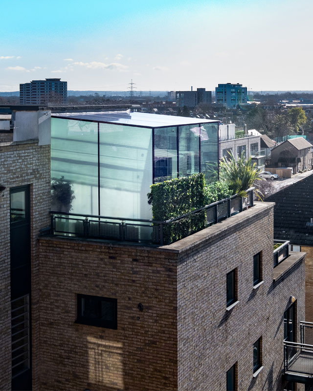 glazed roof extension in south London by IQ Glass