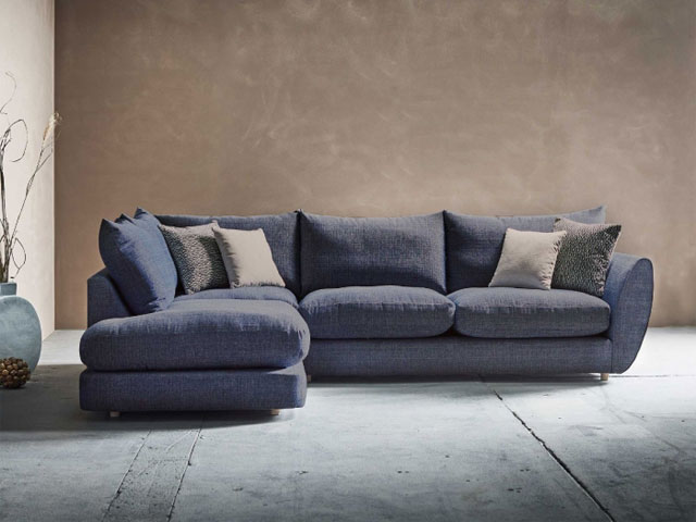 sustainable sofa that's 100& recycled or recyclable in a modern home