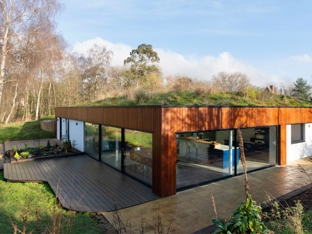 Andrew and Margretta Smith is a lesson in how to make a house unobtrusive in the landscape