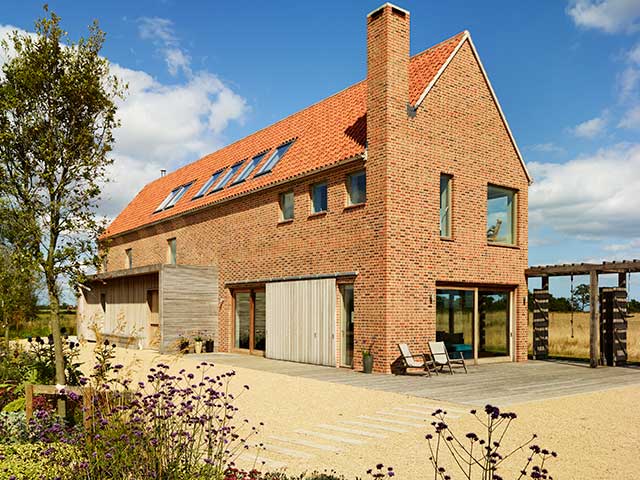 Self-build house with sustainable heating solutions