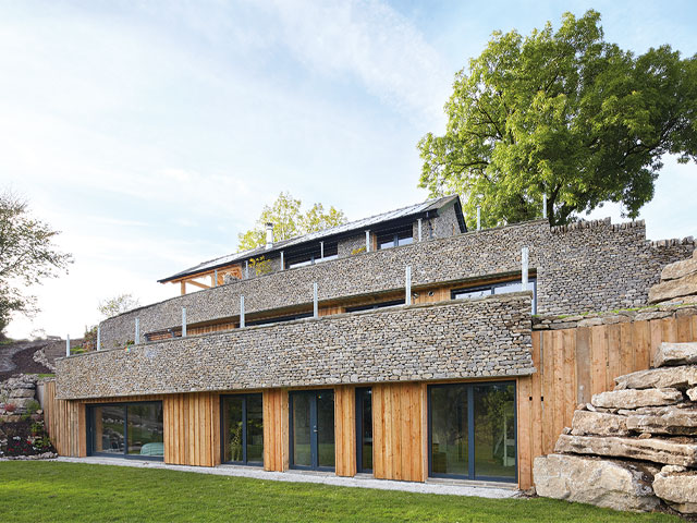 Earth shelter solar-powered house from Grand Designs