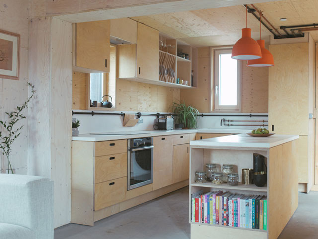 the u-build box house featured on Channel 4's My Grand Design, designed by studio bark