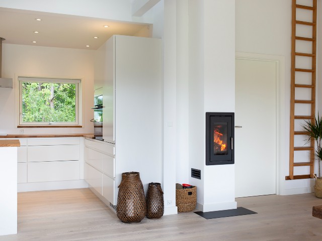 log burner by Schiedel Chimney Systems, a UK flue and chimney manufacturer