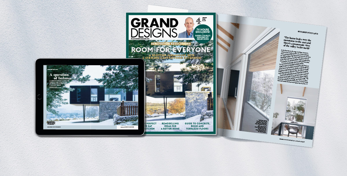Cover and pages from Grand Designs magazine