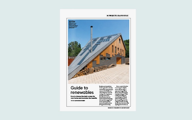 Grand Designs magazine February issue guide to renewable energy page