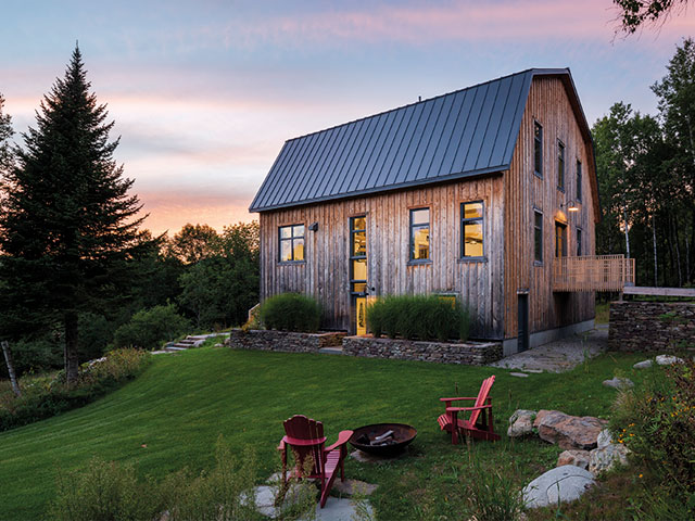 relocated and converted barn in Quebec