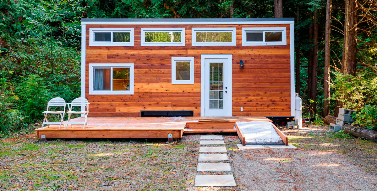 tiny homes like this cabin in the woods are on the rise