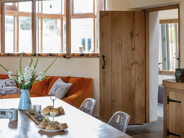 Inside the East Devon cob house from Grand Designs. Photo: Mark Bolton