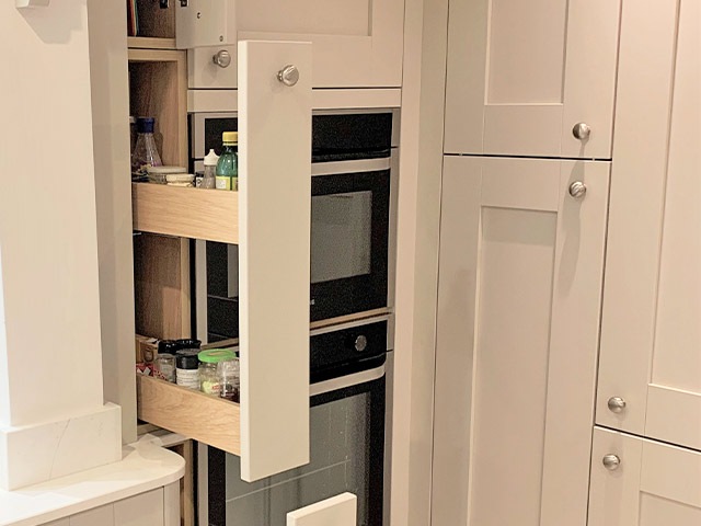 pull out kitchen larders are a great kitchen storage solution