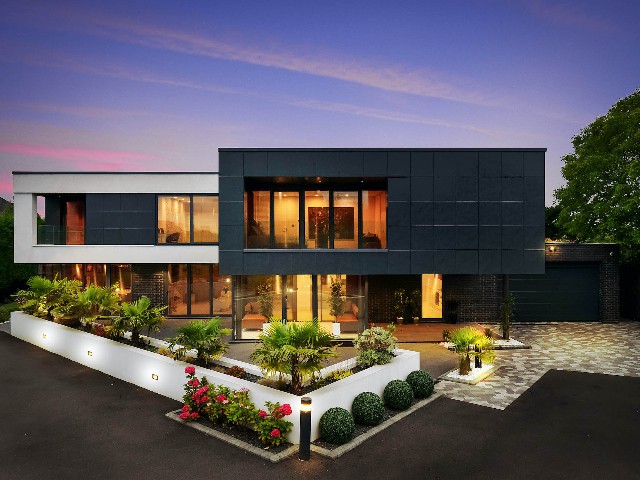 modern box-style home inspired by shipping containers