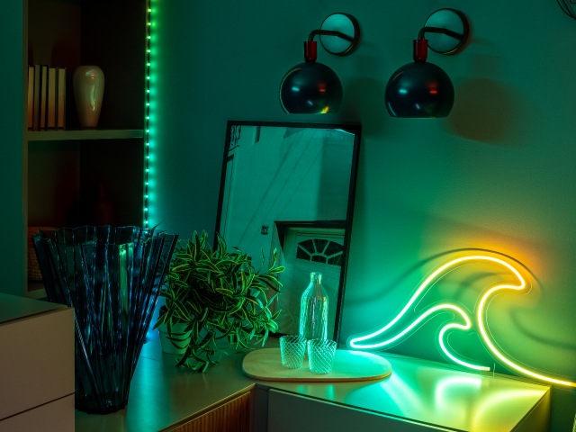 light art created with smart led lights