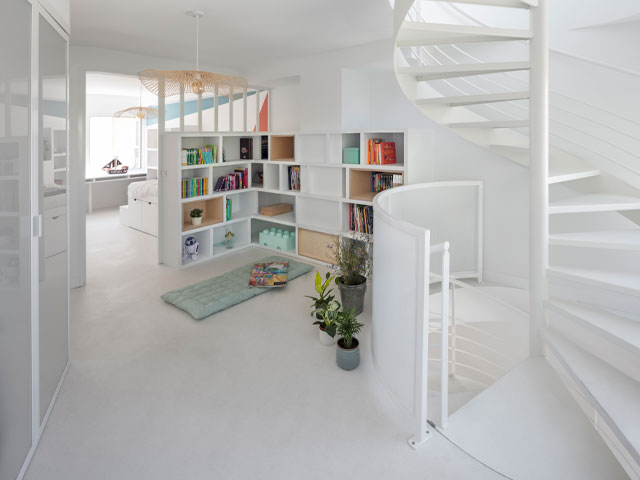 A seven-level, 4.8m wide home in La Butte Bergeyre, Paris, by Ajile