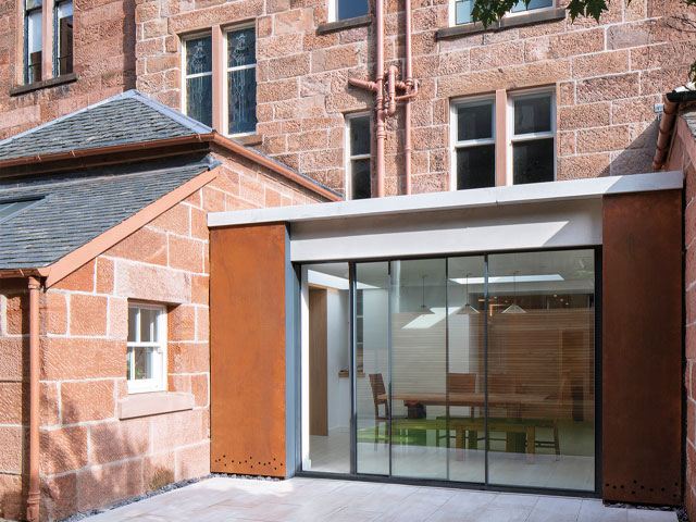 A listed townhouse in the West End conservation area of Glasgow, Scotland, by Loader Monteith Architects