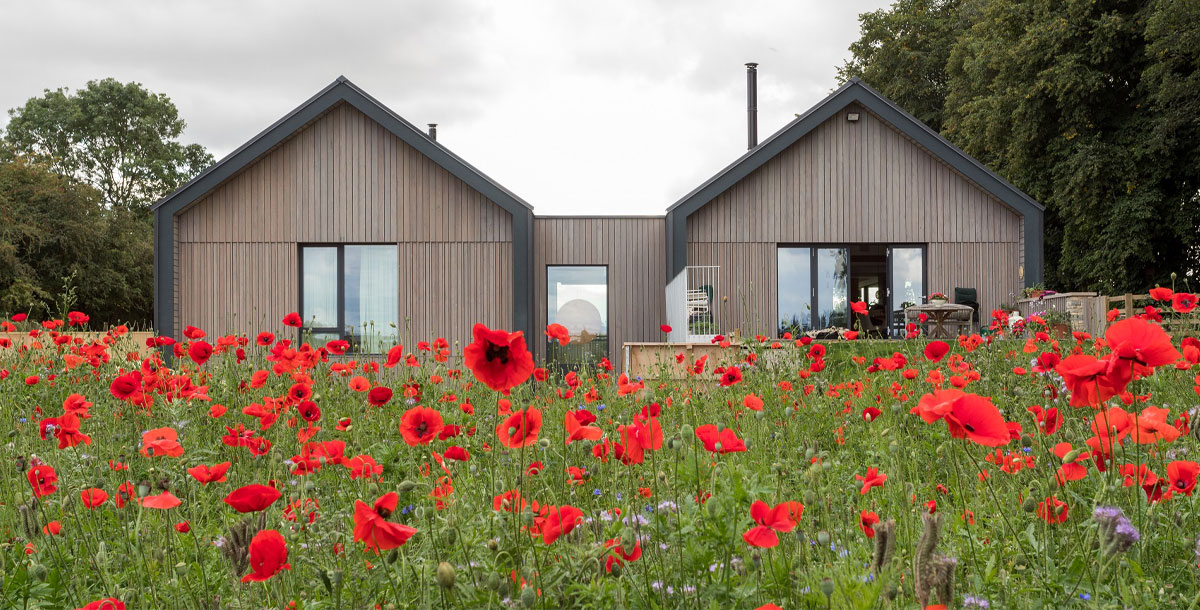 Broadstone Quarry House by A Zero with Schucho windows and doors. Photo: Michael Franke