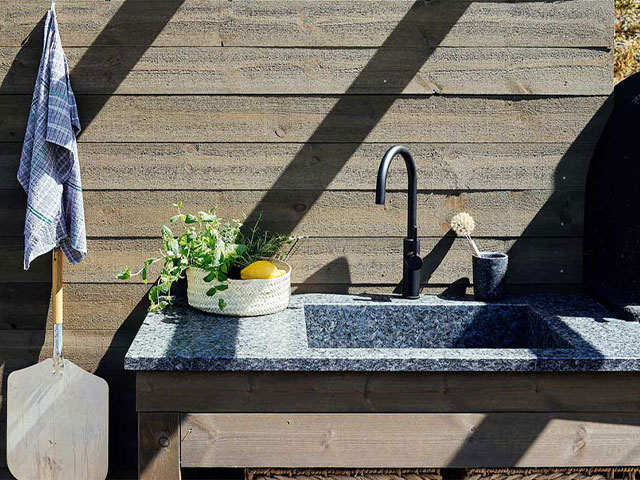 Image: This sink from Lundhs is great for al fresco food prep and rinsing dirty dishes