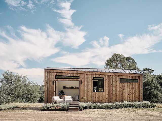 Modular home off the shelf house in countryside