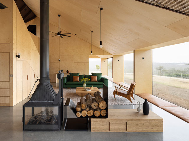 self-sufficient home in a remote location of Tasmania