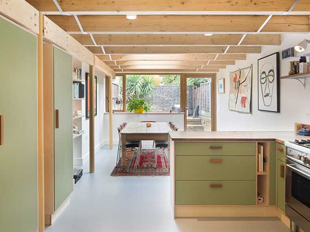 Eco friendly kitchen extension